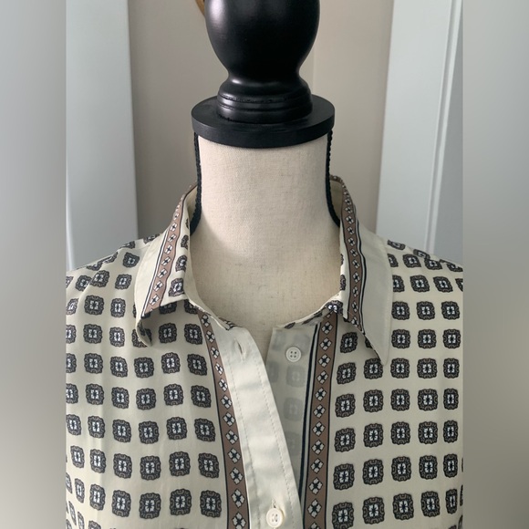 J. Crew Jules Classic Fit Shirt in Foulard Print - Picture 6 of 9